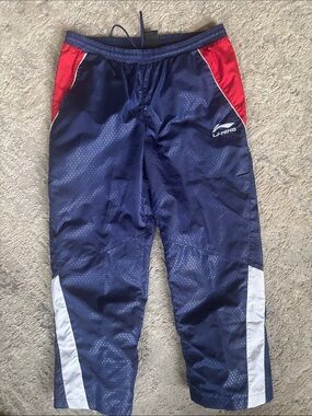 Li-Ning Kids Navy and Red Athletic Joggers